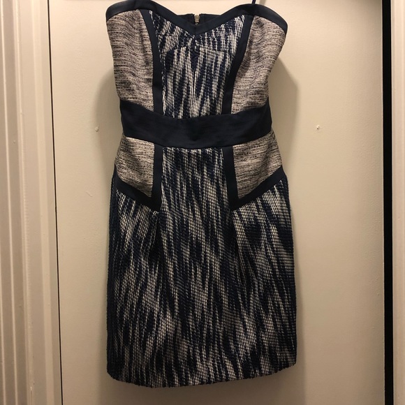 milly blue and white dress